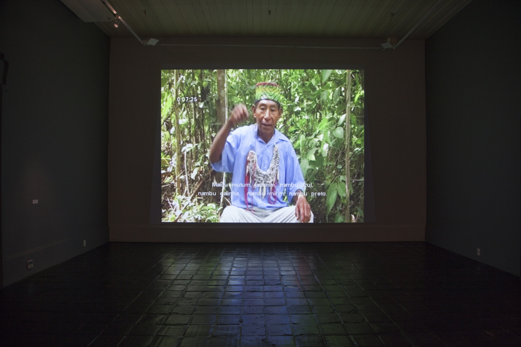 Saal 3: Migration Joaquim Cumapa erzählt die Geschichte vom lahmen Hirsch, Video, 2007